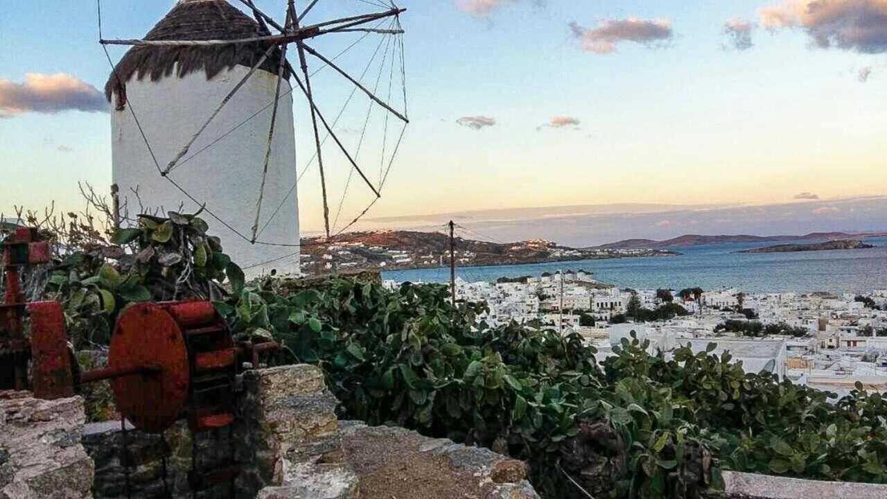 Traditional Split Level House In Mykonos Town Villa Kültér fotó